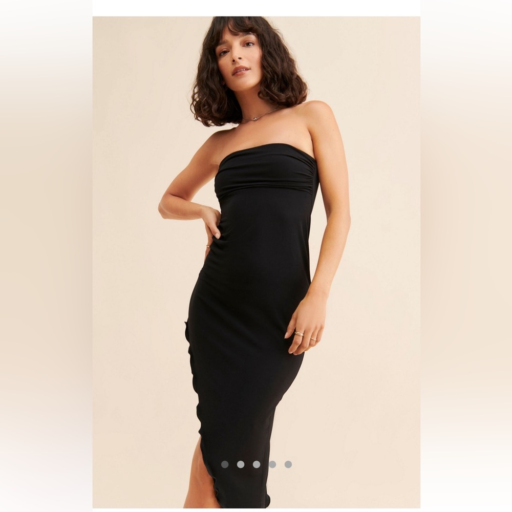 Y2K Urban Outfitters Black Strapless Dress